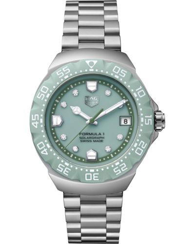 Tag Heuer Tag Heuer Formula 1 Solargraph 38 Stainless Steel / Green - Diamond / Bracelet