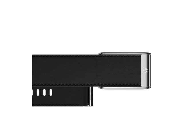 Whoop Whoop 5.0 LeatherLuxe Straight Band Black Cream with Titanium (Bands Only) - view 2