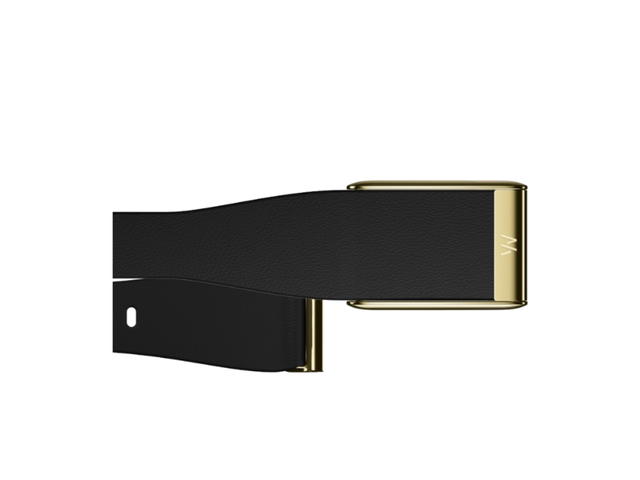 Whoop Whoop 5.0 LeatherLuxe Tapered Band Black with Gold (Bands Only) - view 2