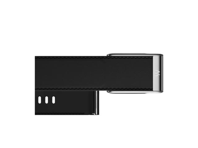 Whoop Whoop MG LeatherLuxe Straight Band Black Cream with Titanium (Bands Only) - view 2