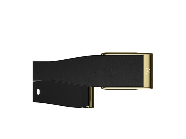 Whoop Whoop MG LeatherLuxe Tapered Band Black with Gold (Bands Only) - view 2