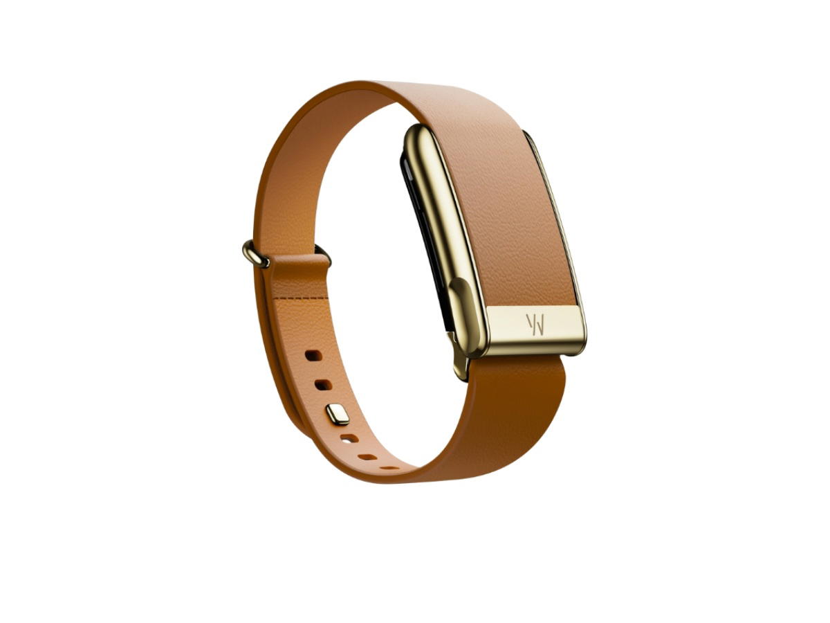 Whoop Whoop MG LeatherLuxe Tapered Band Camel with Gold (Bands Only)