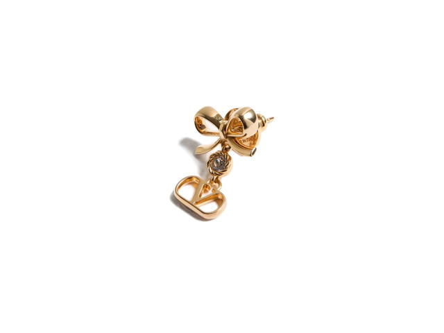Valentino Valentino VLogo Signature Bow Earrings Gold - view 3