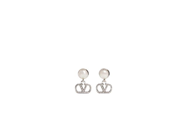 Valentino Valentino VLogo Signature Earrings Silver - view 1