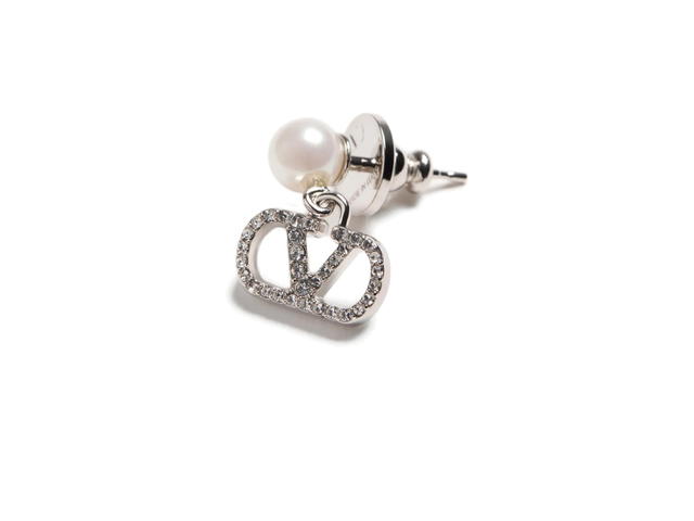 Valentino Valentino VLogo Signature Earrings Silver - view 4