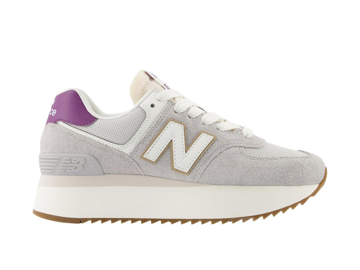 New Balance New Balance 574 Plus Grey Purple White (Women's)