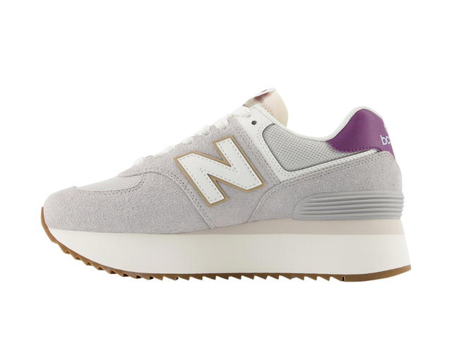 New Balance New Balance 574 Plus Grey Purple White (Women's) - view 2