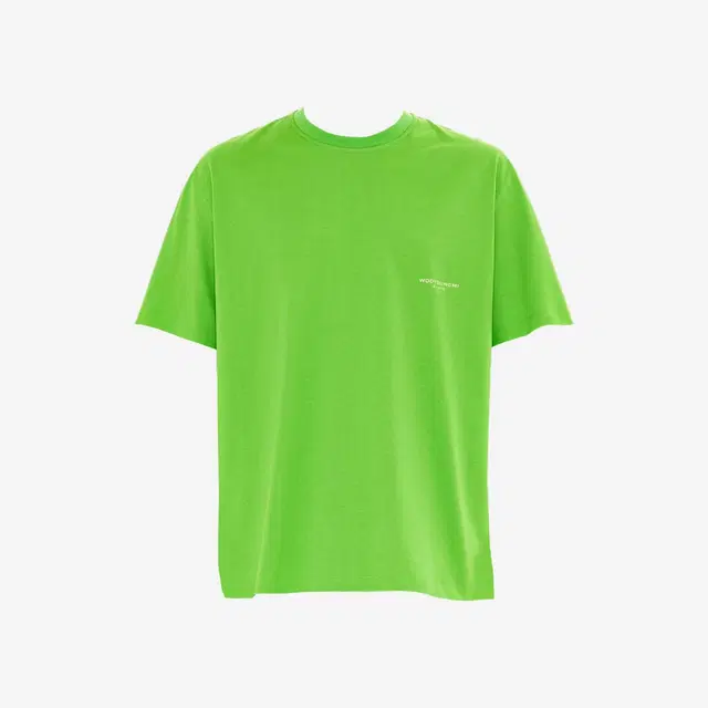 Wooyoungmi Wooyoungmi Cotton Leather Patch T-Shirt Green - 23SS - view 2