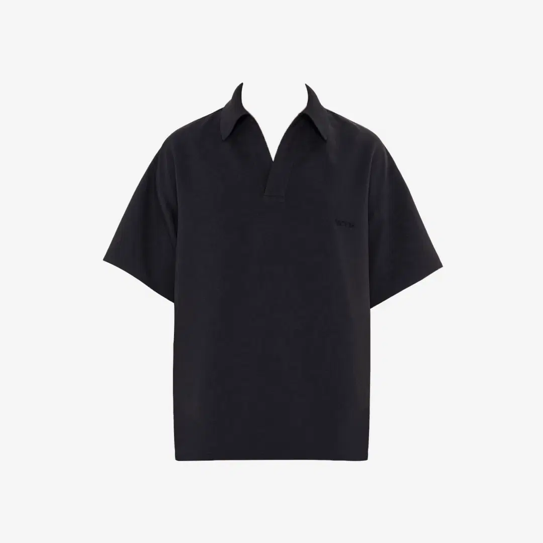 Wooyoungmi Wooyoungmi Embroidered Logo Short Sleeve Polo T-Shirt Black - 23SS