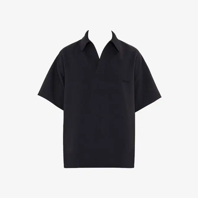 Wooyoungmi Wooyoungmi Embroidered Logo Short Sleeve Polo T-Shirt Black - 23SS - view 1