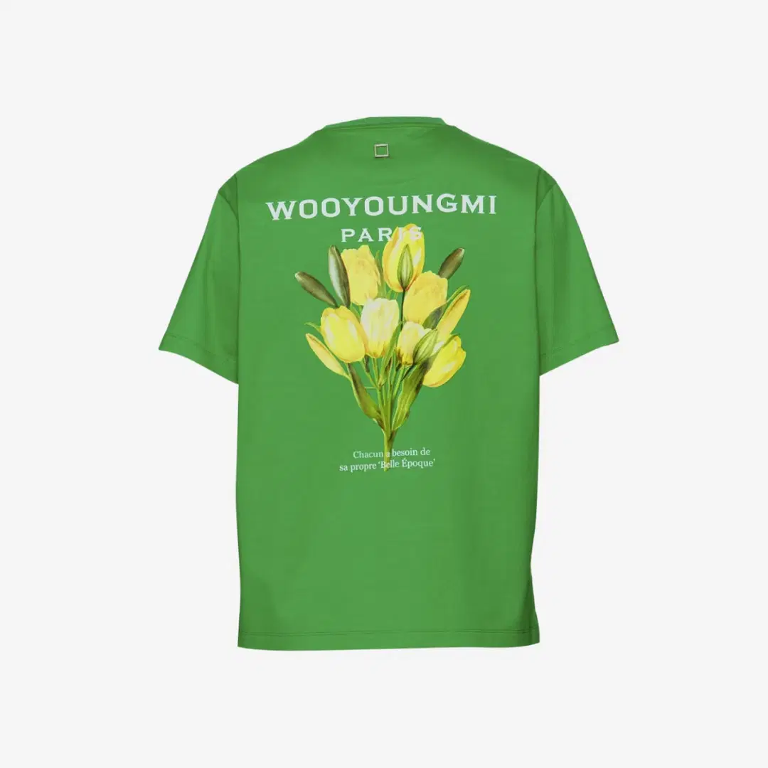Wooyoungmi Wooyoungmi Flower Print Back Logo T-Shirt Green - 22SS