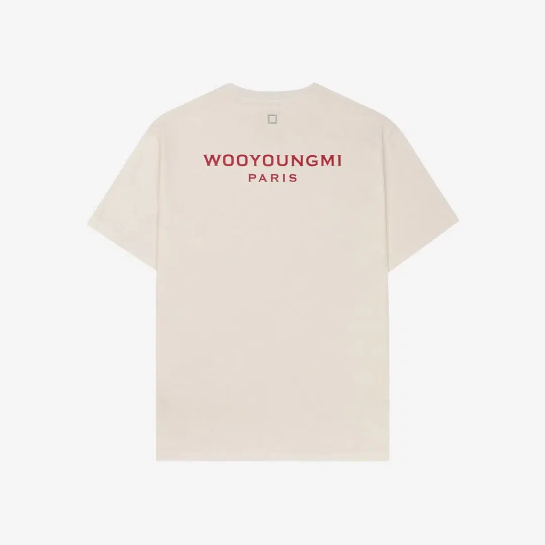 Wooyoungmi Wooyoungmi Red Back Logo T-Shirt Ivory - 22SS