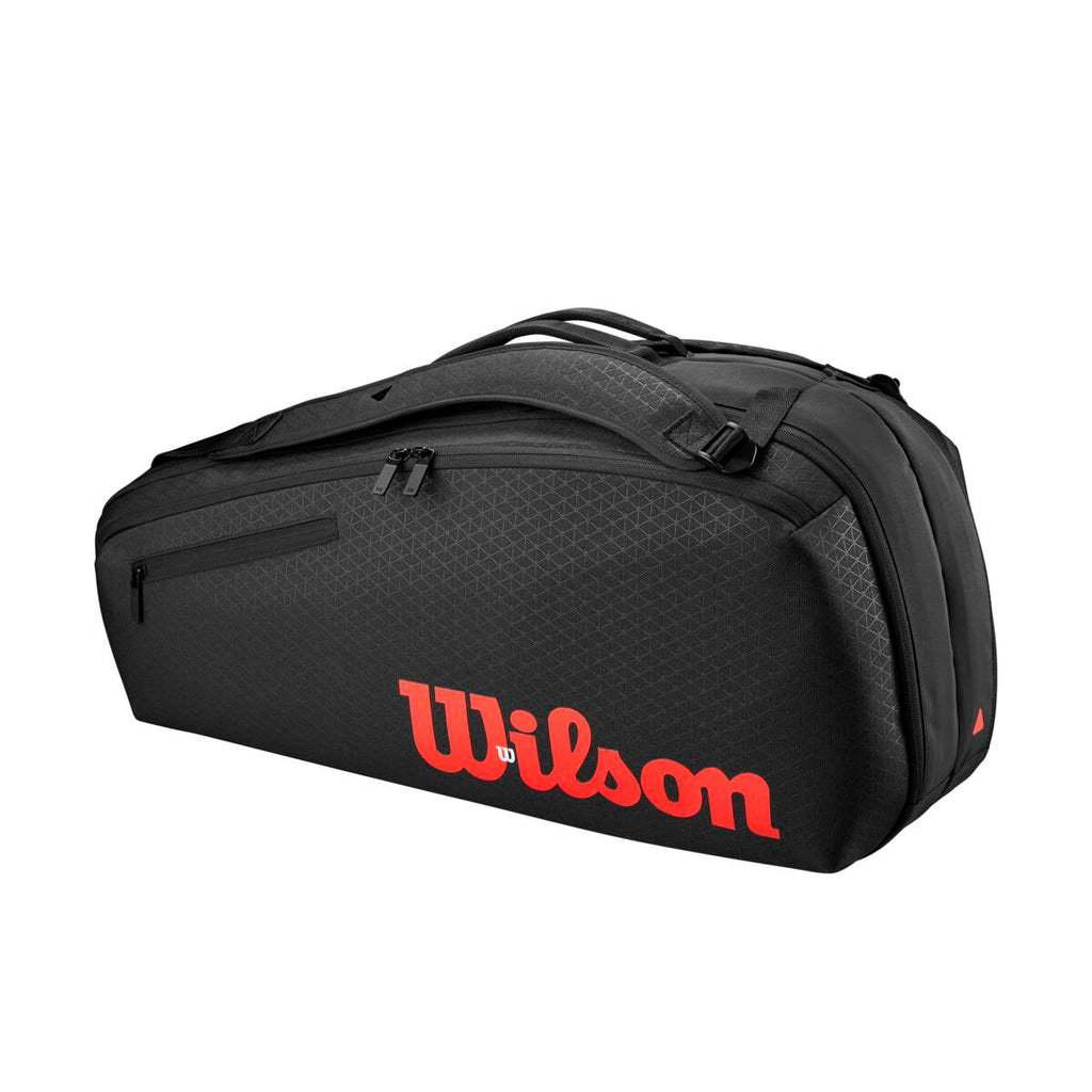 Wilson Wilson Clash V3 Super Tour 6 Pack Tennis Bag Black Red