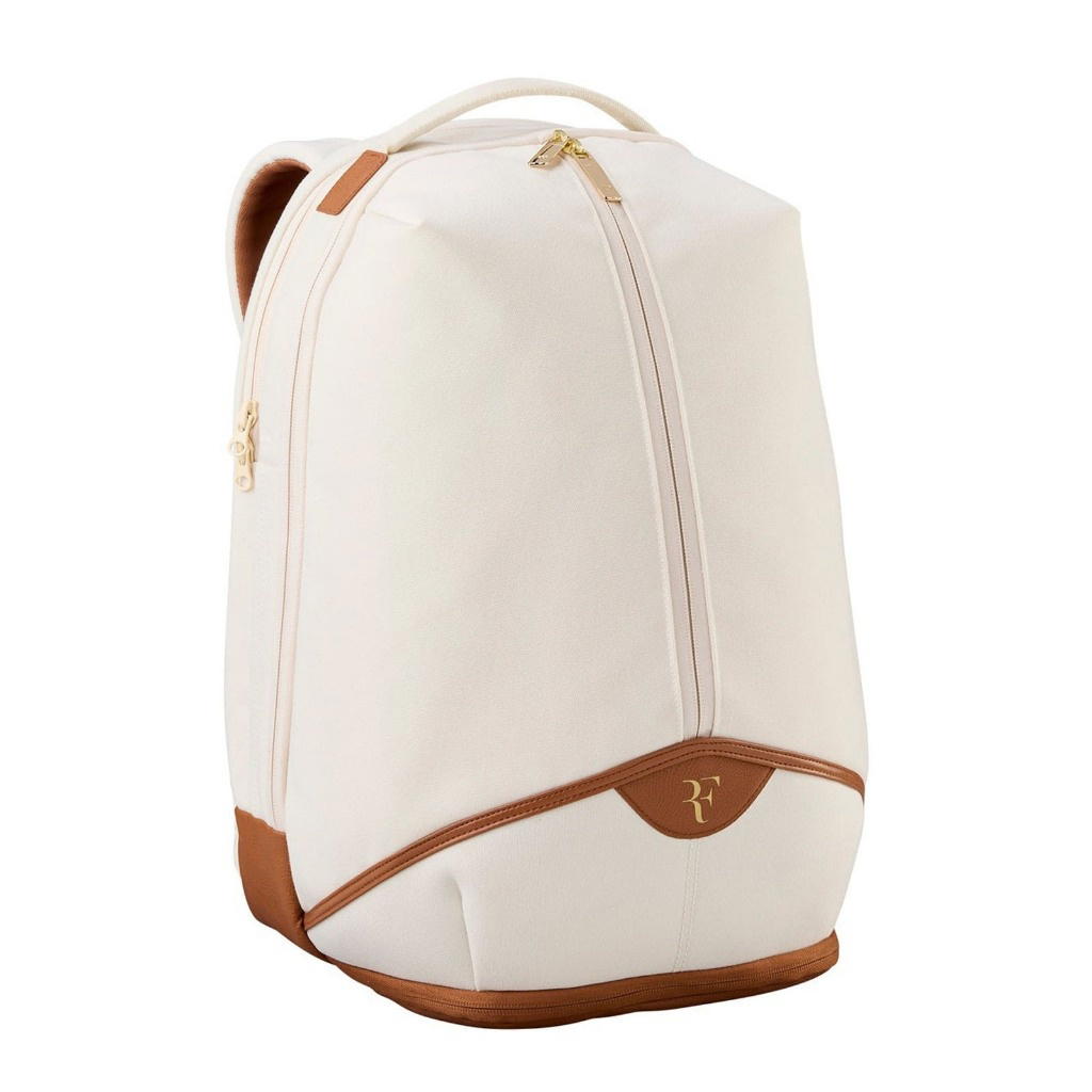 Wilson Wilson RF LAWN Collection Backpack Tennis Bag Cream Brown