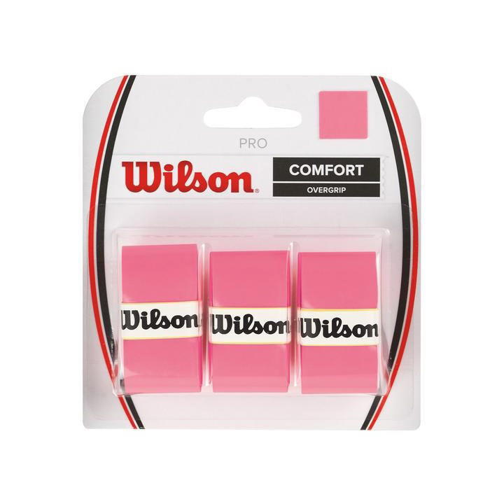 Wilson Wilson Pro Overgrip 3 Pack Overgrip Tape Racket Tennis Pink