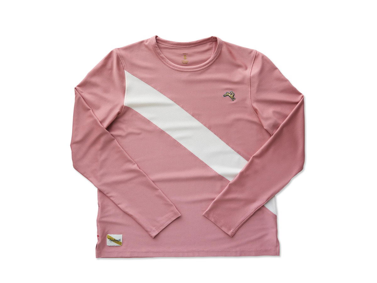 Tracksmith Tracksmith Van Cortlandt Long Sleeve Dusty Rose Ivory (W)