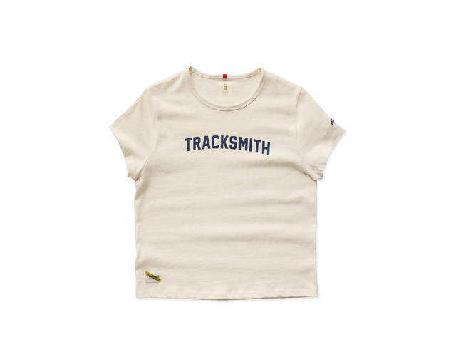 Tracksmith Tracksmith Women’s Grayboy Tee Ivory Navy (W) - view 1