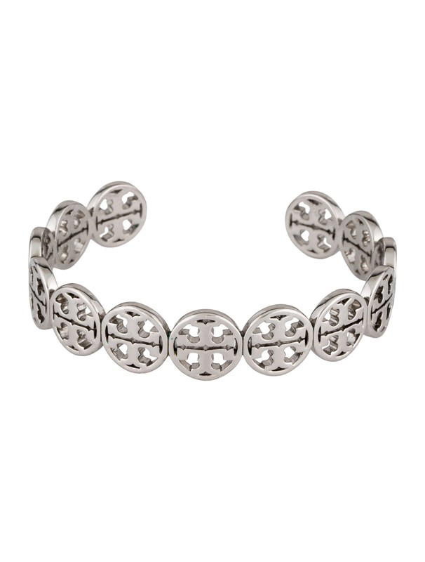 Tory Burch Tory Burch Logo Cuff Bracelet Silver-Tone - view 1