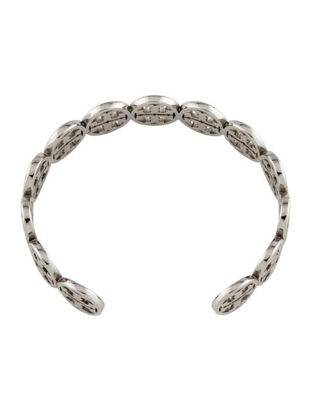 Tory Burch Tory Burch Logo Cuff Bracelet Silver-Tone - view 2