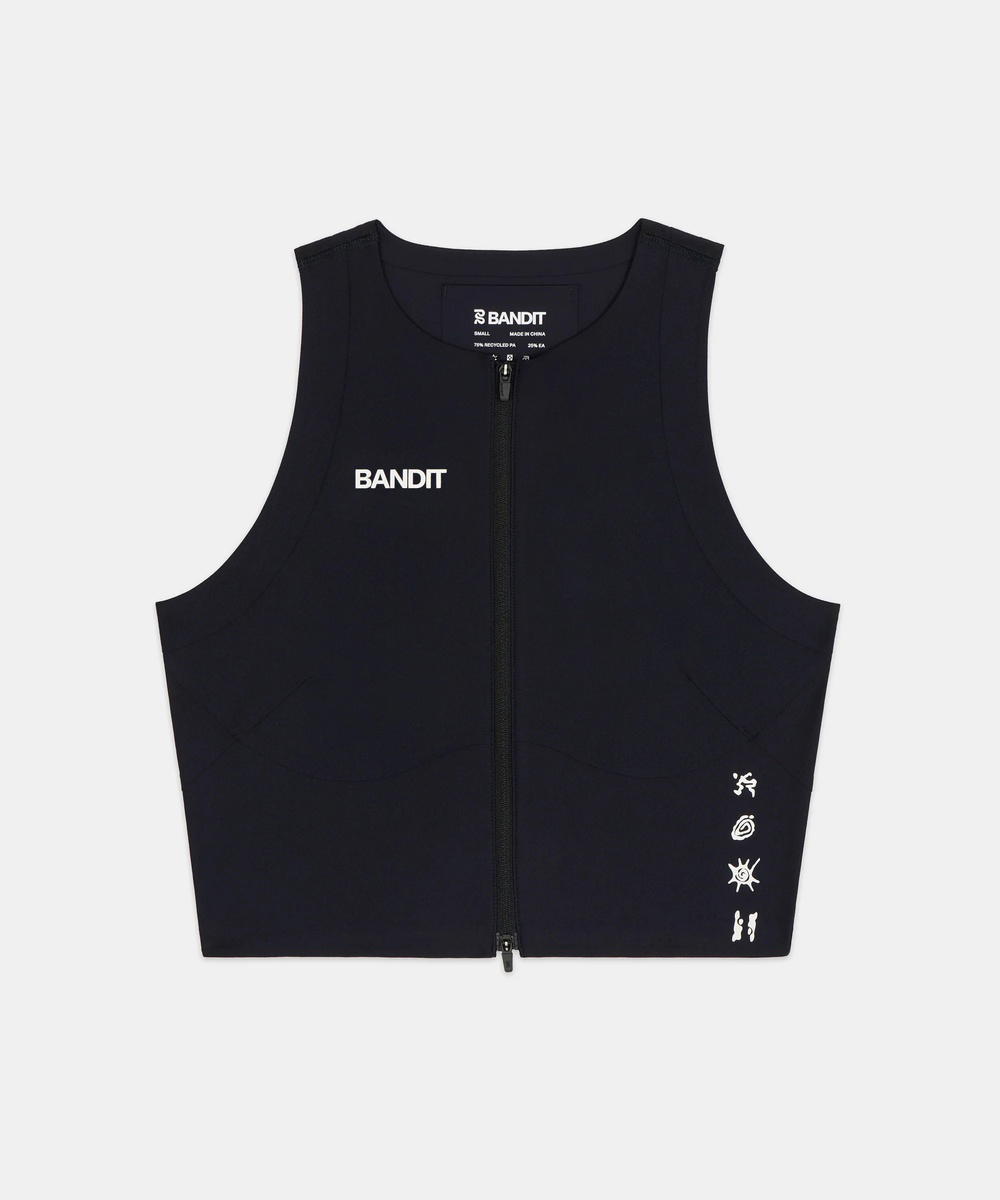 Bandit Running Bandit Running Adapto Distance Race Top Black (W)