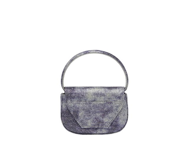 Diesel Diesel 1DR Xs Iconic Mini Bag In Shimmer Fabric Blue - view 4