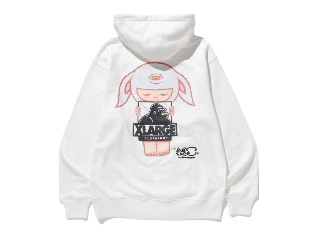 Xlarge XLARGE x Alex Face Hoodie White