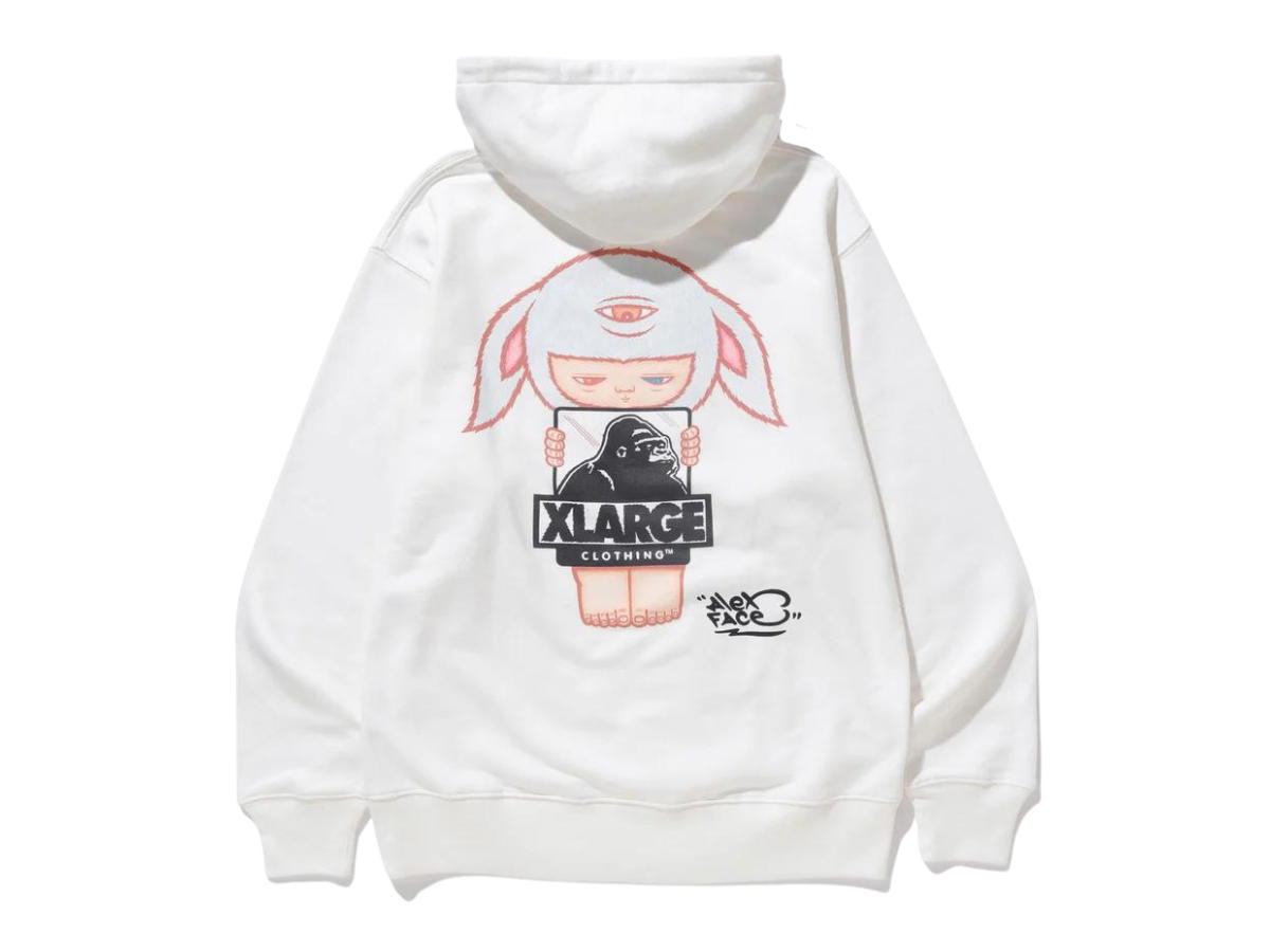 Xlarge XLARGE x Alex Face Hoodie White