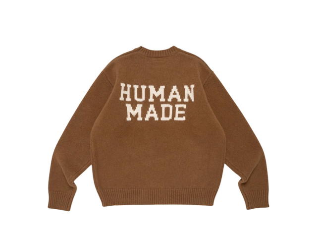 HUMAN MADE HUMAN MADE X J-Hope Human Hope Low Gauge Knit Brown - view 2
