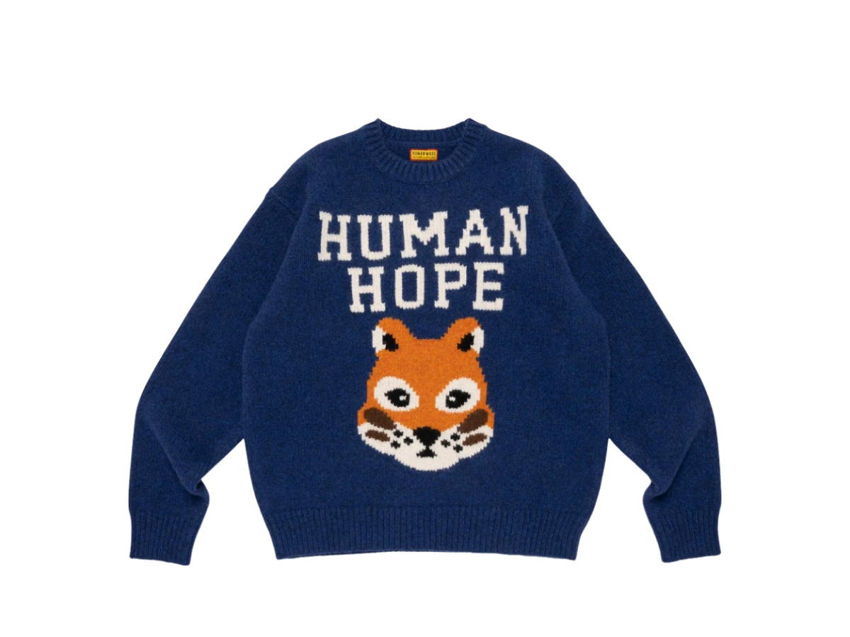 Human Made Human Made X J-Hope Human Hope Low Gauge Knit Navy