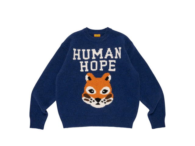 Human Made Human Made X J-Hope Human Hope Low Gauge Knit Navy - view 1