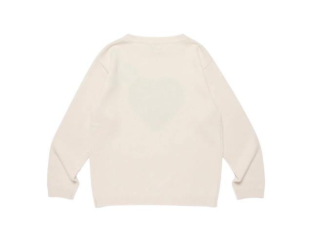 Human Made Human Made X J-Hope Human Hope  Heart Knit Sweater White - view 2