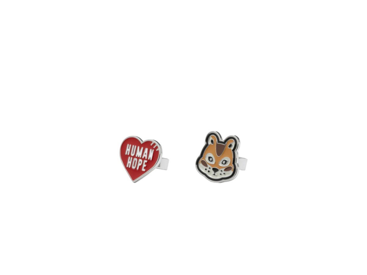 Human Made Human Made X J-Hope Human Hope Squirrel Ring Set Red Brown