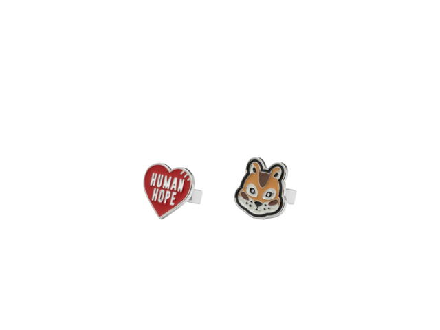 Human Made Human Made X J-Hope Human Hope  Squirrel Ring Set Red Brown - view 1