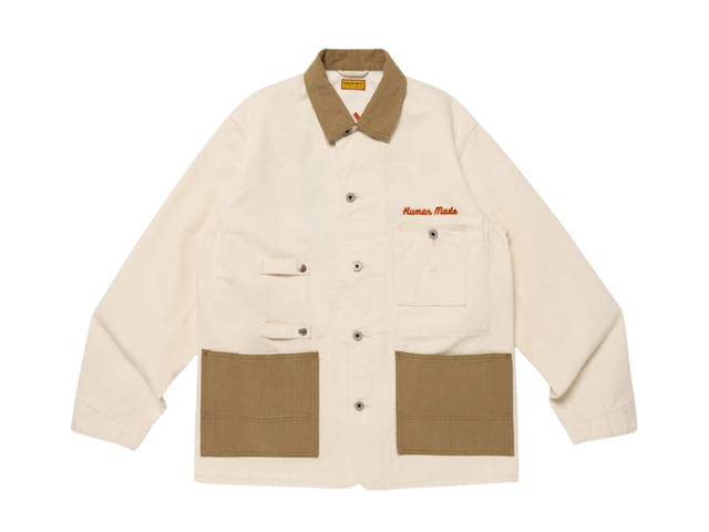 HUMAN MADE HUMAN MADE x Pokemon Pokemon Made Coverall Jacket White - view 1