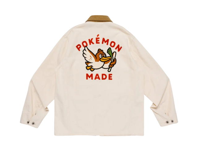 HUMAN MADE HUMAN MADE x Pokemon Pokemon Made Coverall Jacket White - view 2