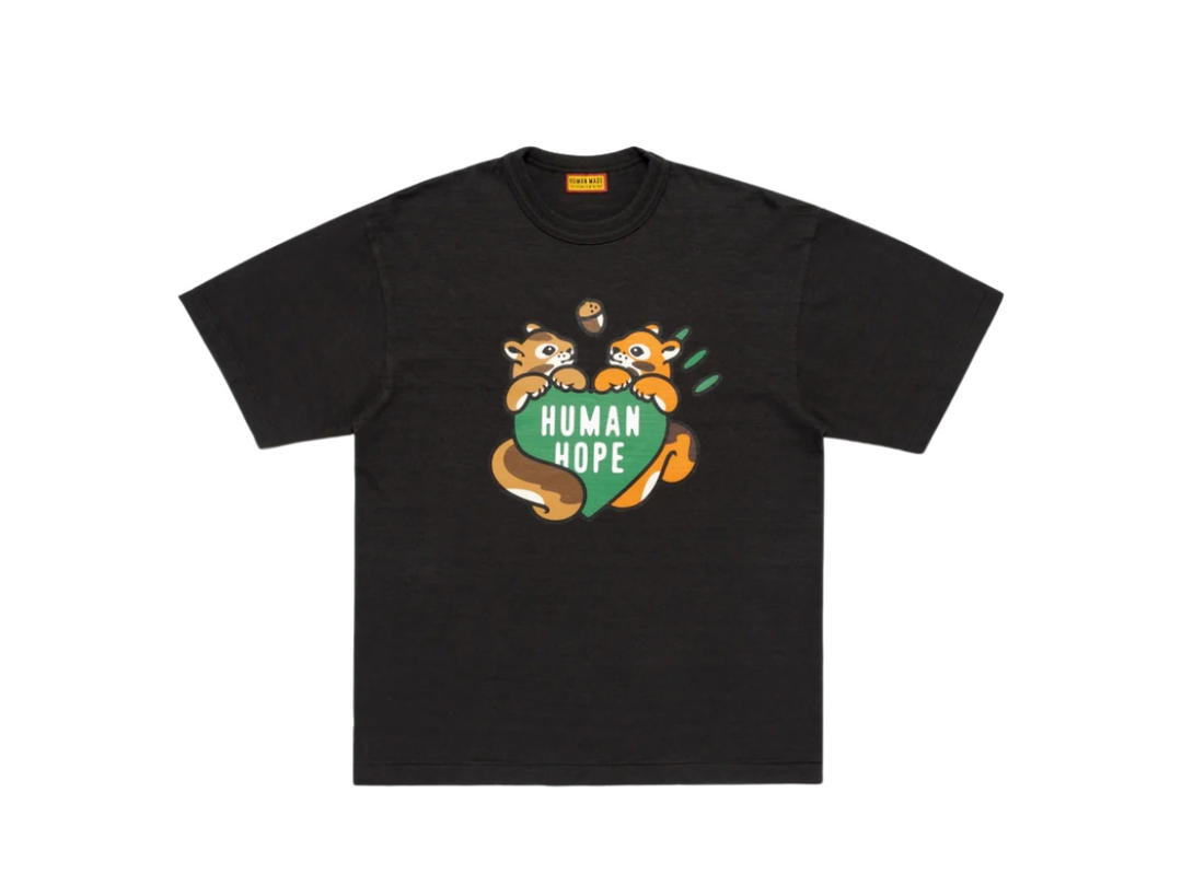 Human Made Human Made X J-Hope Human Hope  Squirrels Graphic T-Shirt Black