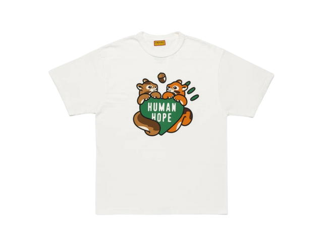 HUMAN MADE HUMAN MADE X J-Hope Human Hope Squirrels Graphic T-Shirt White - view 1