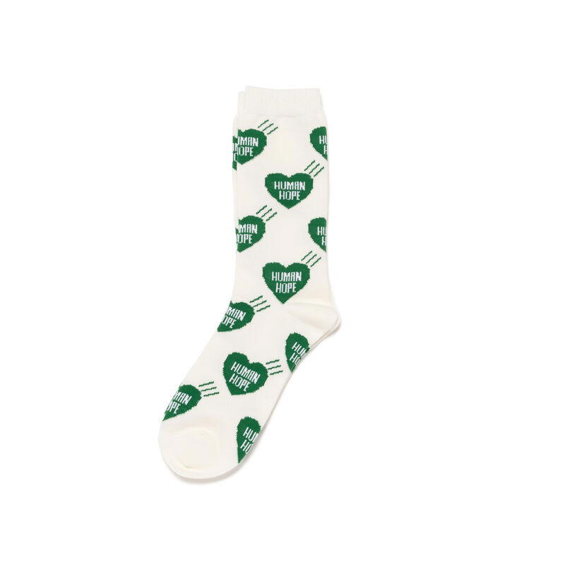 Human Made Human Made Human Hope Heart Socks Green