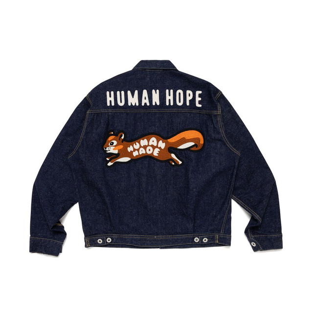 Human Made Human Made Human Hope Denim Work Jacket Indigo - view 1
