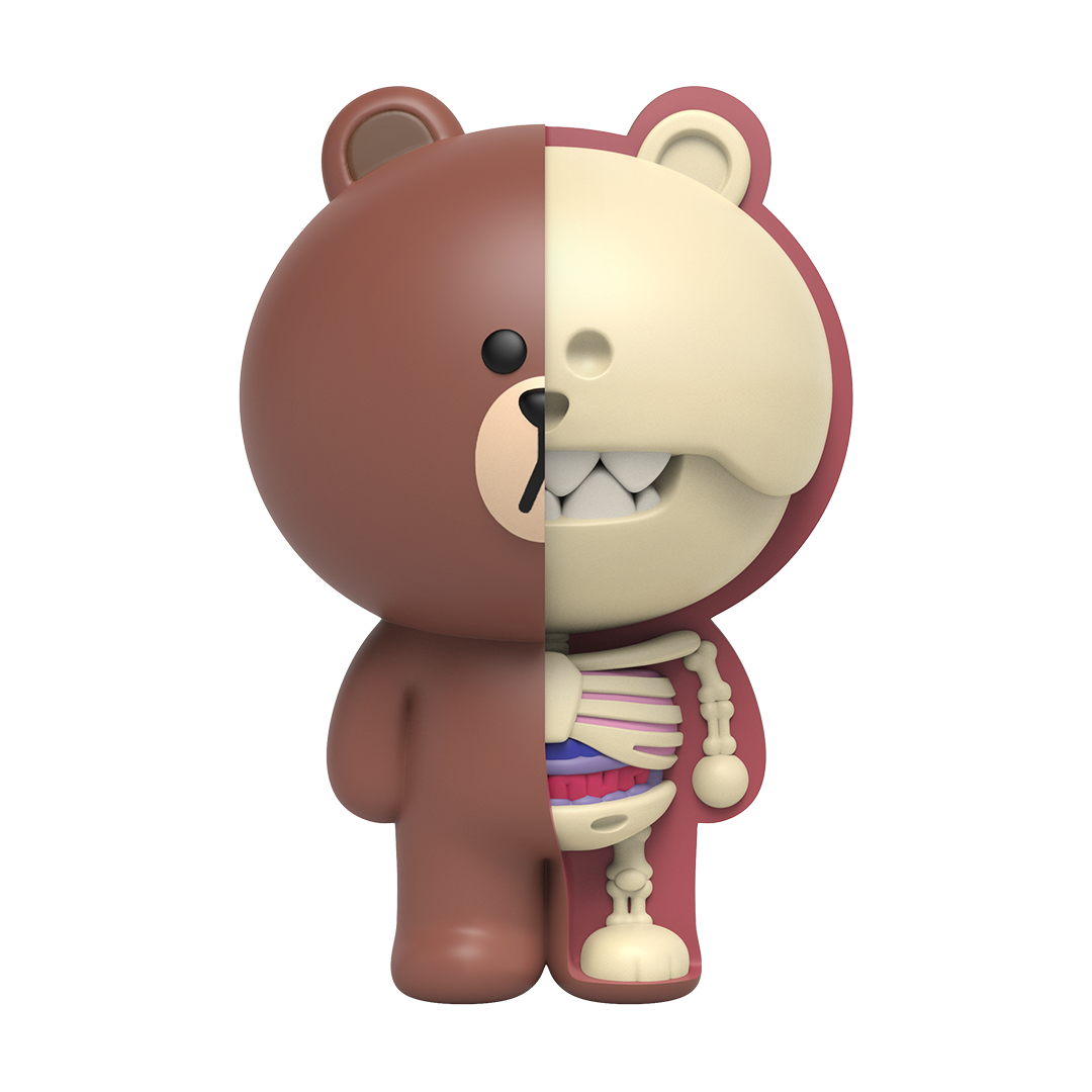 Mighty Jaxx XXRAY Plus Brown (Line Friends) by Mighty Jaxx