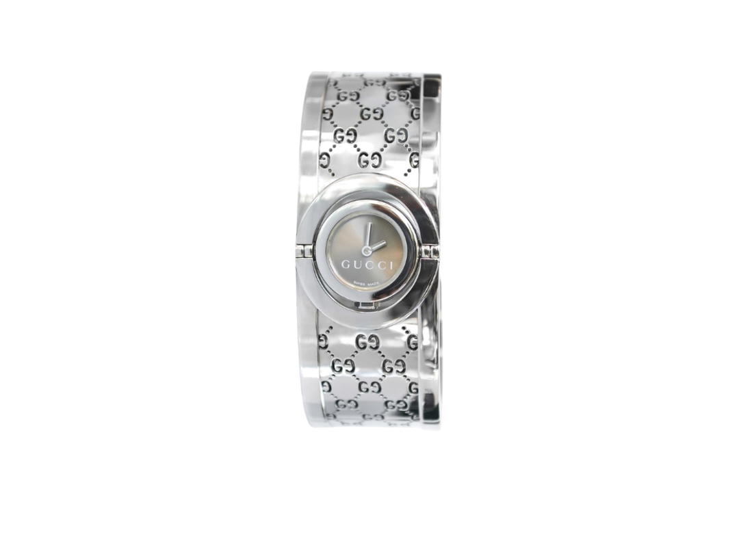 Gucci Gucci Twirl Ladies Small Silver Brown