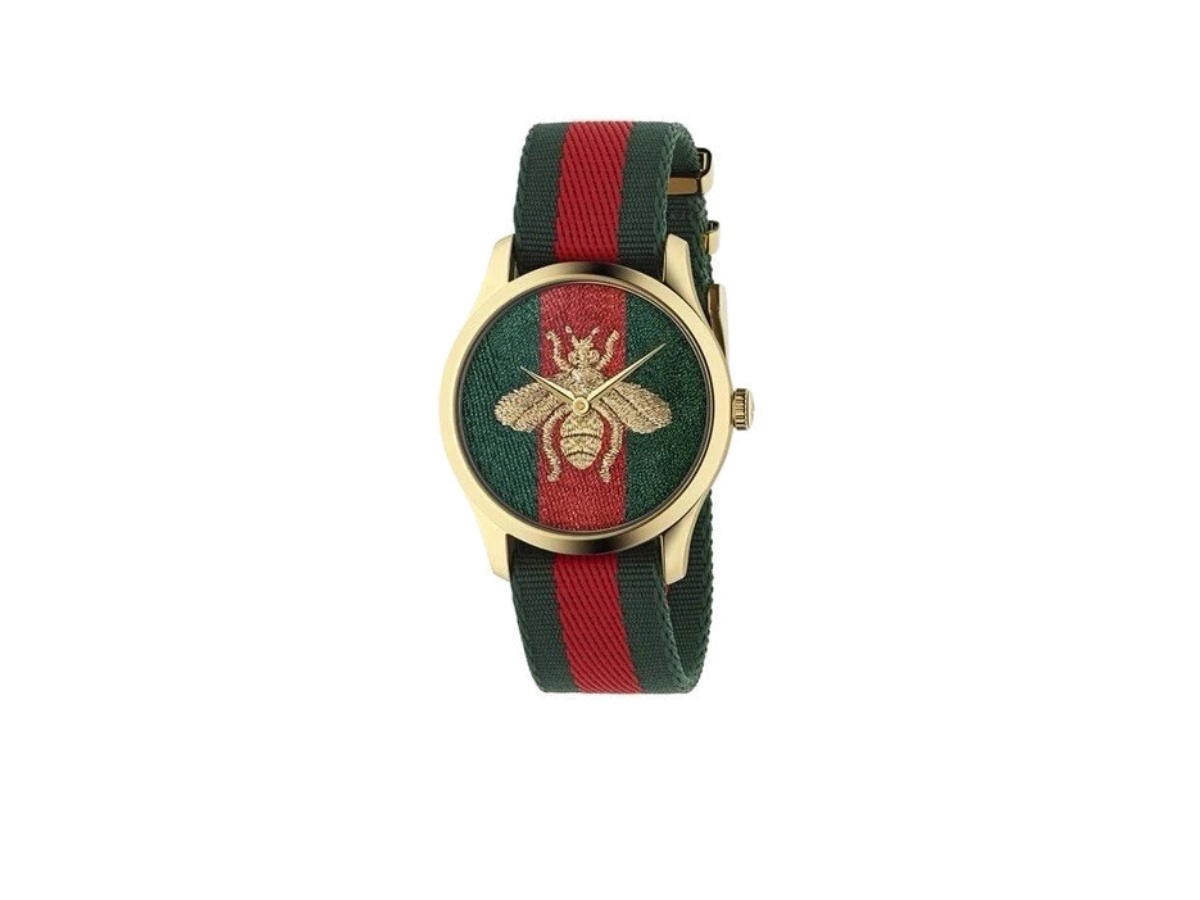 Gucci Gucci G-Timeless Le Marche Des Merveilles Bee Green Red