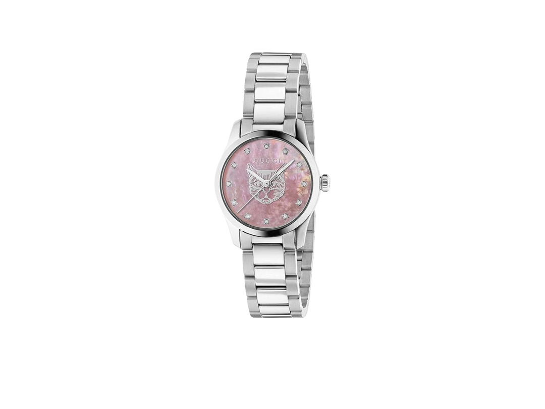 Gucci Gucci Gucci G-Timeless Iconic Diamond 27MM Ladies Watch Pink Mother-Of-Pearl