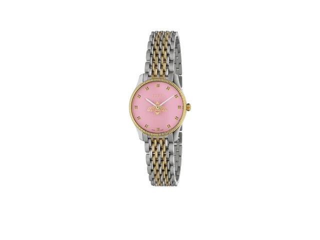 Gucci Gucci G-Timeless Ladies Slim Watch Two-Tone Gold Silver - view 1