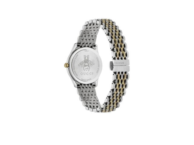 Gucci Gucci G-Timeless Ladies Slim Watch Two-Tone Gold Silver - view 2