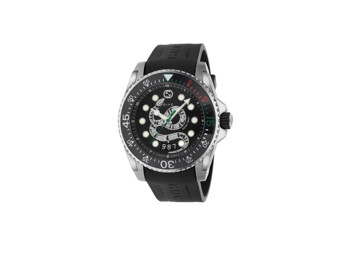 Gucci Gucci Dive Dragon Quartz Black