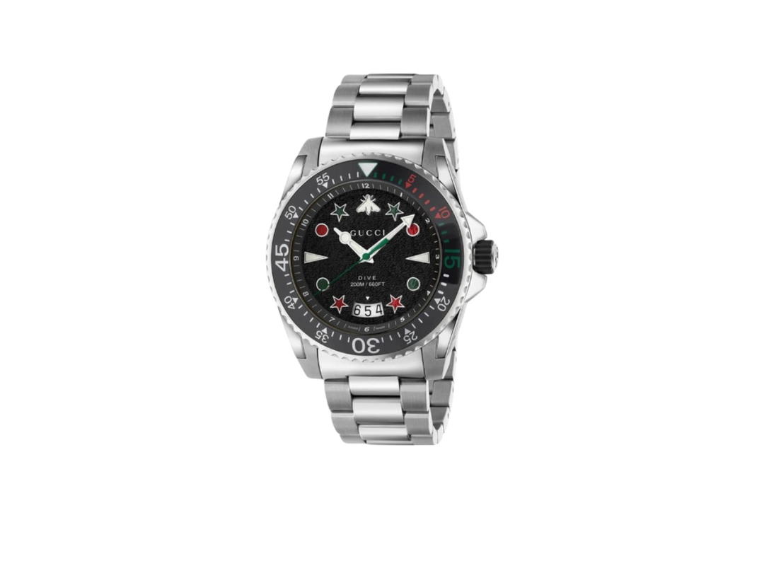 Gucci Gucci Dive Quartz Men's Watch 45 MM Silver