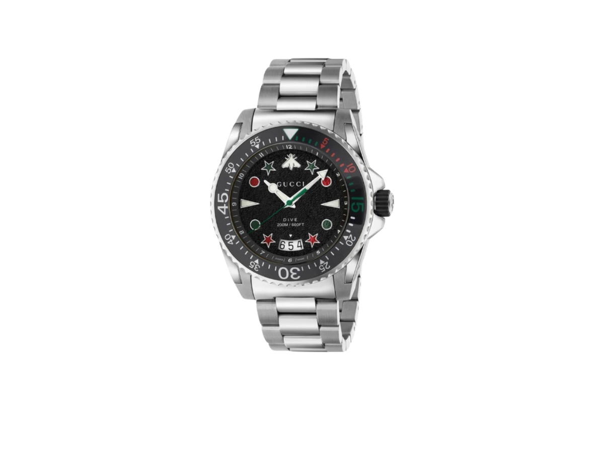 Gucci Gucci Dive Quartz Men's Watch 45 MM Silver