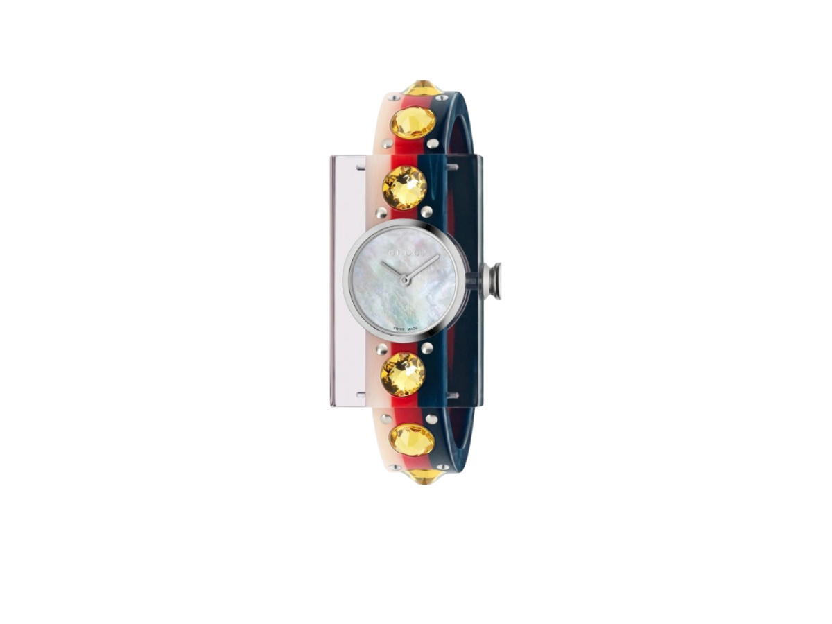 Gucci Gucci Web Pink Mother of Pearl Dial Multicolor