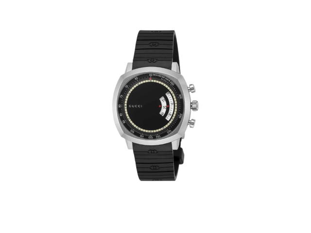 Gucci Gucci Grip Dial Watch Rubber Strap Black - view 1